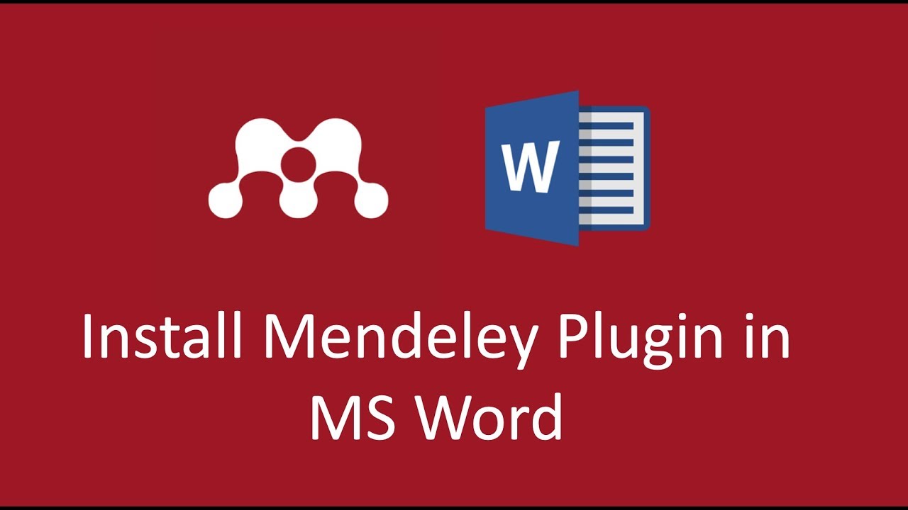 install the mendeley add on for word for mac?